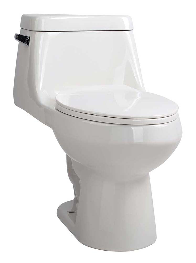 Anzzi Zeus 1-piece 1.28 GPF Single Flush Elongated Toilet in White T1-AZ058 24