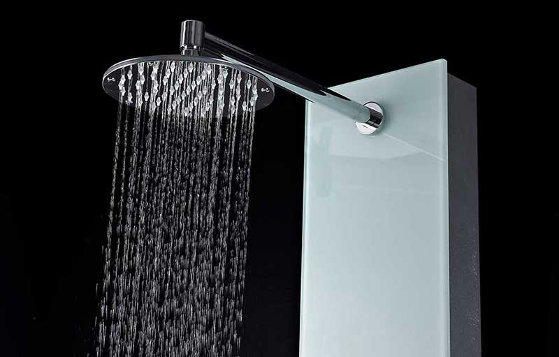 Anzzi MARE Series 60 in. Full Body Shower Panel System with Heavy Rain Shower and Spray Wand in White 8
