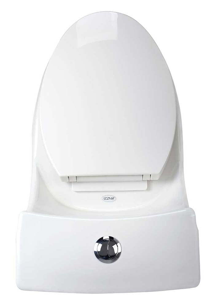 Anzzi Odin 1-piece 1.28 GPF Dual Flush Elongated Toilet in White T1-AZ056 11