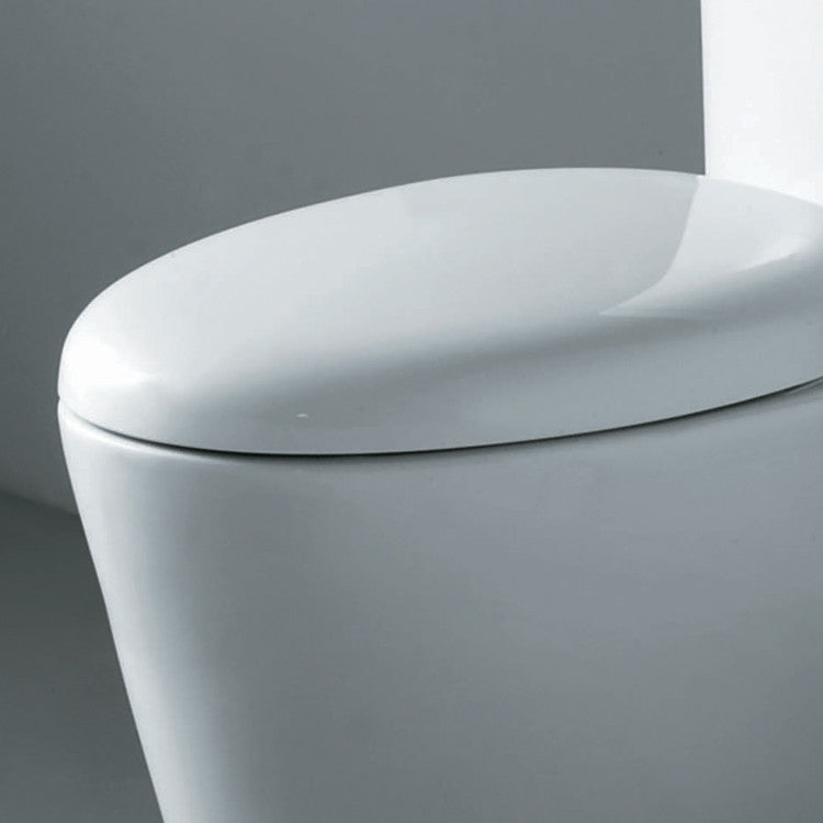Ariel Bath Monterey Contemporary Elongated 1 Piece Toilet with Dual Flush 3
