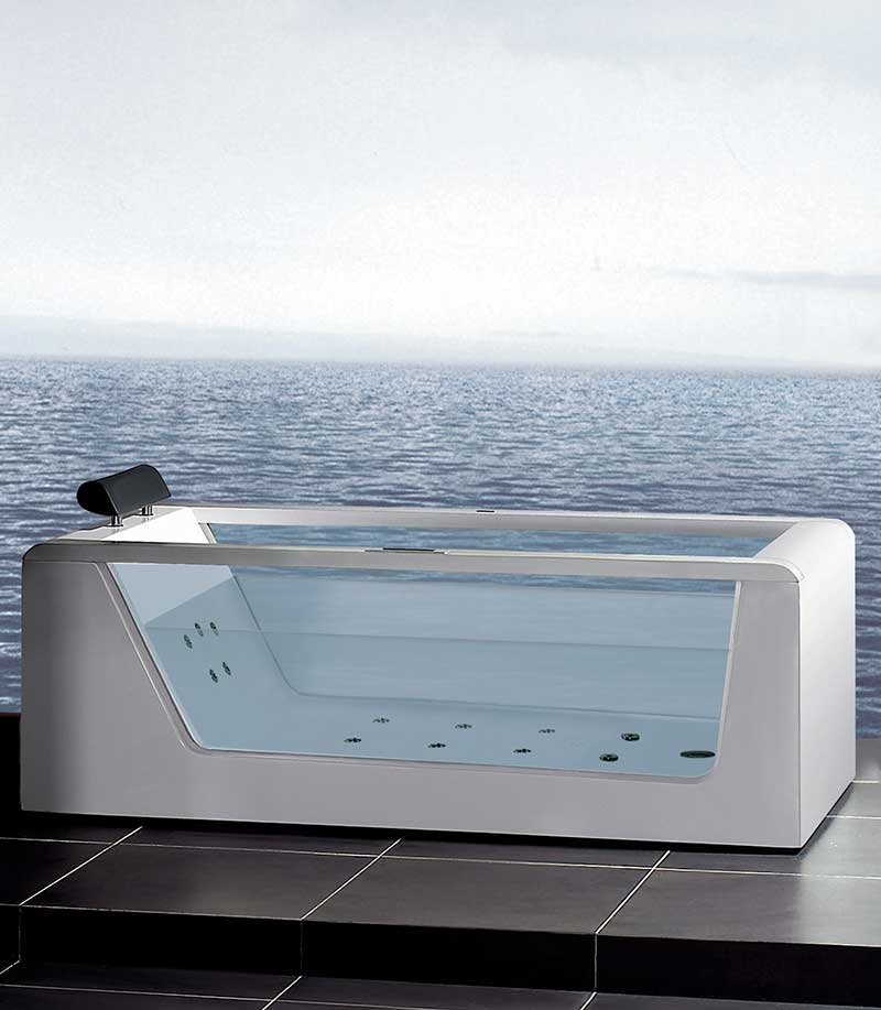 Ariel Bath 70" x 32" Free Standing Whirlpool Tub