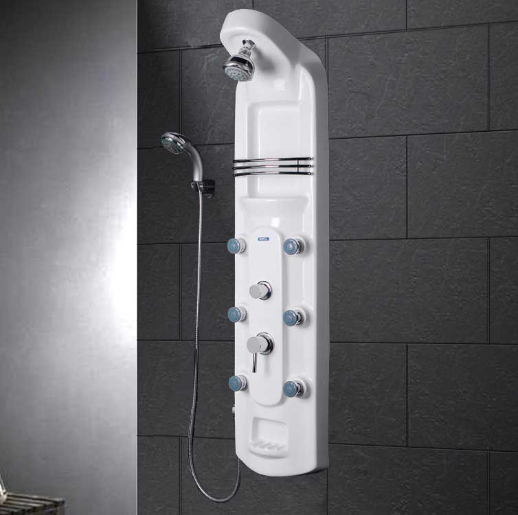 Ariel Bath Lucite Acrylic Thermostatic Shower Panel 7