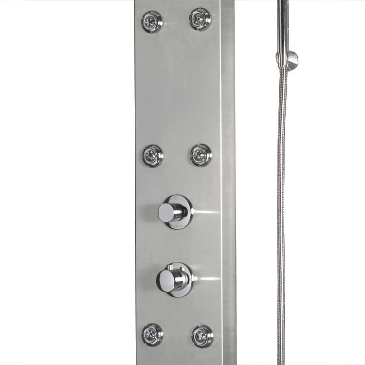 Ariel Bath Stainless Steel 63.8" Thermostatic Shower Panel 5