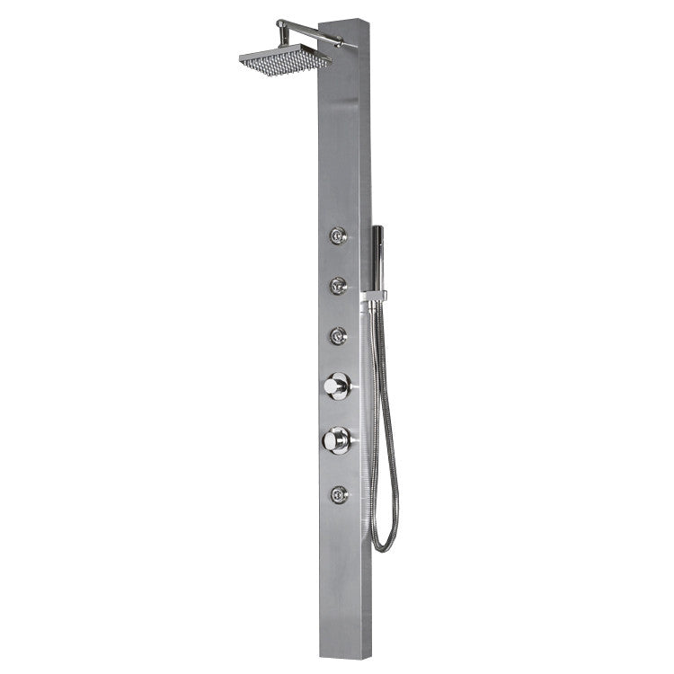 Ariel Bath Stainless Steel 70" Thermostatic Shower Panel