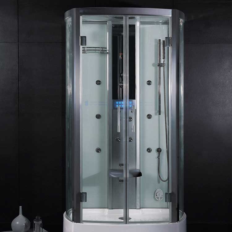 Ariel Bath Platinum 47.2" x 33.5" x 88.6" Neo-Angle Door Steam Shower