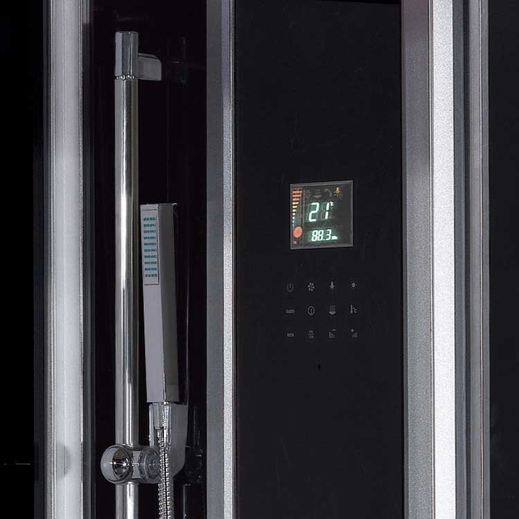 Ariel Bath Platinum 47.7" x 35.4" x 89" Pivot Door Steam Shower with Left Side Configuartion 2