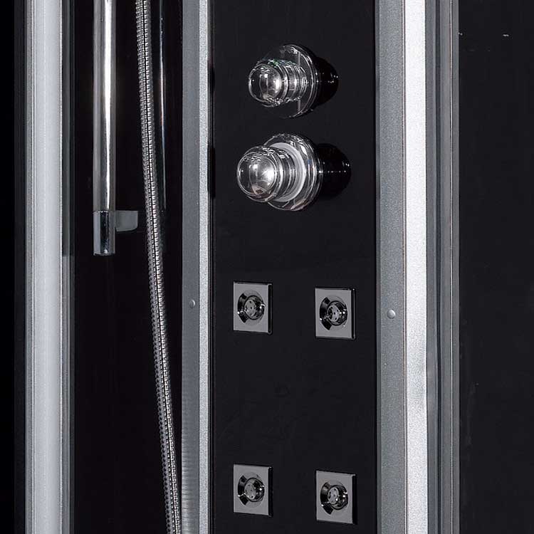 Ariel Bath Platinum 47.7" x 35.4" x 89" Pivot Door Steam Shower with Left Side Configuartion 4