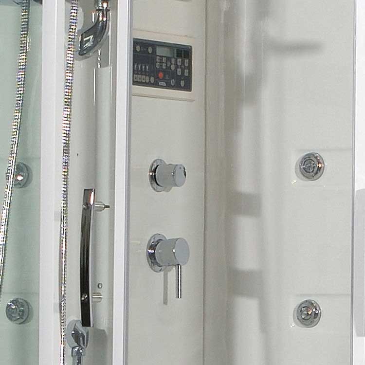 Ariel Bath Sliding Door 52" x 40" x 86" Steam Shower with Left Side Configuration 3