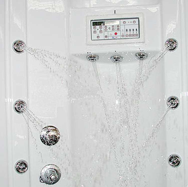 Ariel Bath Sliding Door 87" x 56" x 56" Steam Sauna Shower with Bath Tub 3