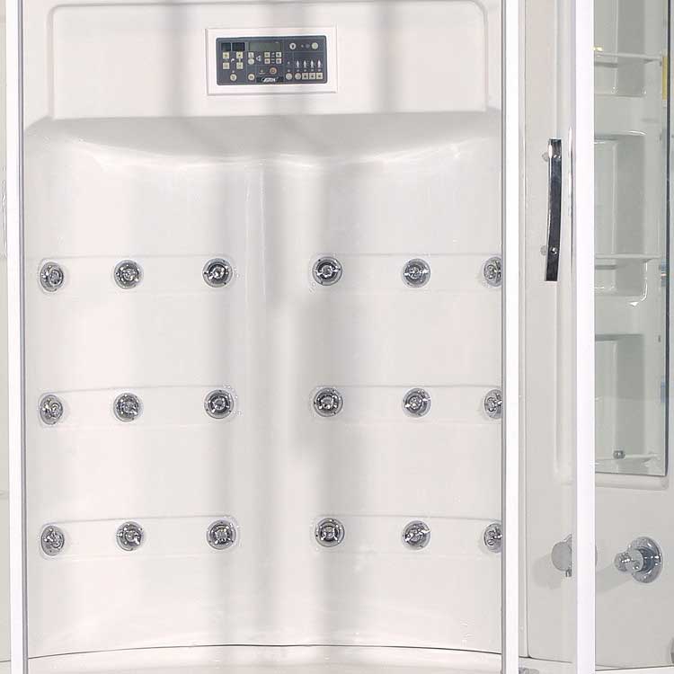 Ariel Bath Sliding Door 87" x 56" x 56" Steam Sauna Shower with Bath Tub 4