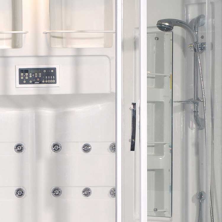 Ariel Bath Sliding Door 87" x 56" x 56" Steam Sauna Shower with Bath Tub 5