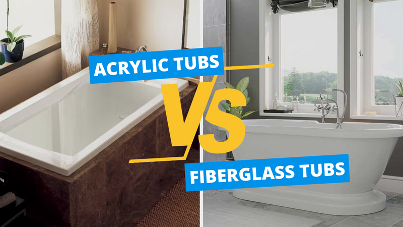 Acrylic vs. Fiberglass Tub: Which Tub Material is Best for You?
