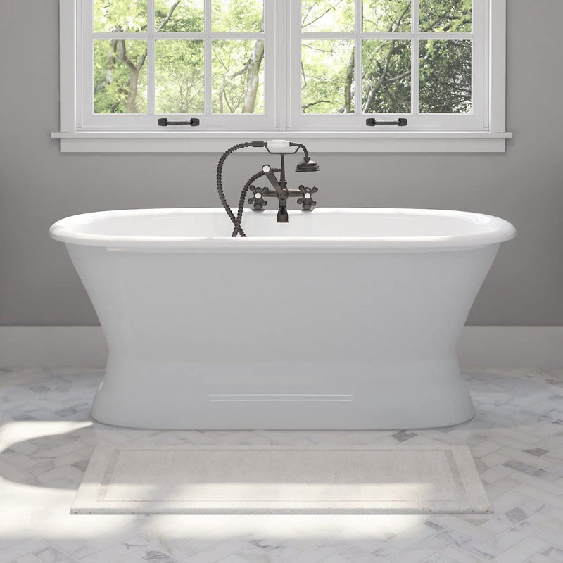 Add class and comfort in your own bathroom with pedestal tubs