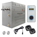 Steam Planet Superior Encore Plus 12kw Self-Draining Steam Bath Generator with Bluetooth Vertical Digital Keypad in White