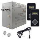 Steam Planet Superior Encore 12kw Self-Draining Steam Bath Generator with Dual Vertical Digital Keypad in Black