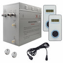 Steam Planet Superior Encore 12kw Self-Draining Steam Bath Generator with Dual Vertical Digital Keypad in White