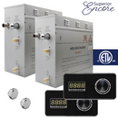 Steam Planet Superior Encore 18kw Self-Draining Steam Bath Generator with Dual Horizontal Digital Keypad in Black