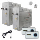 Steam Planet Superior Encore 18kw Self-Draining Steam Bath Generator with Dual Horizontal Digital Keypad in White