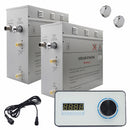 Steam Planet Superior Encore 18kw Self-Draining Steam Bath Generator with Horizontal Digital Keypad in White