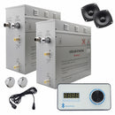 Steam Planet Superior Encore Plus 18kw Self-Draining Steam Bath Generator with Bluetooth Horizontal Digital Keypad in White