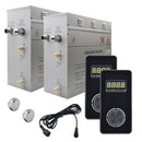 Steam Planet Superior Encore 18kw Self-Draining Steam Bath Generator with Dual Vertical Digital Keypad in Black