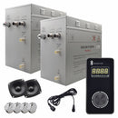 Steam Planet Superior Encore Plus 24kw Self-Draining Steam Bath Generator with Bluetooth Vertical Digital Keypad in Black
