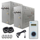 Steam Planet Superior Encore Plus 24kw Self-Draining Steam Bath Generator with Bluetooth Vertical Digital Keypad in White