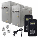 Steam Planet Superior Encore 24kw Self-Draining Steam Bath Generator with Dual Vertical Digital Keypad in Black