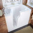 Venzi 26x46 Left Drain White Air Jetted Walk In Bathtub By Meditub