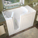 Venzi 26x53 Left Drain White Whirlpool & Air Jetted Walk In Bathtub By Meditub