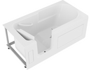 Venzi 30x60 Left Drain White Air Jetted Step In Walk In Bathtub By Meditub