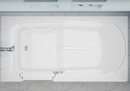Venzi 30x60 Left Drain White Air Jetted Step In Walk In Bathtub By Meditub