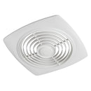 Nutone - 503-NUTONE - 8-Inch 160 CFM Side Discharge Ventilation Fan with White Square Plastic Grille - 5.0 Sones