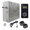 Steam Planet Superior Encore Plus 6kw Self-Draining Steam Bath Generator with Bluetooth Vertical Digital Keypad in Black