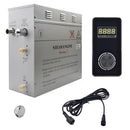 Steam Planet Superior Encore 6kw Self-Draining Steam Bath Generator with Vertical Digital Keypad in Black
