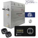Steam Planet Superior Encore Plus 6kw Self-Draining Steam Bath Generator with Bluetooth Horizontal Digital Keypad in Black