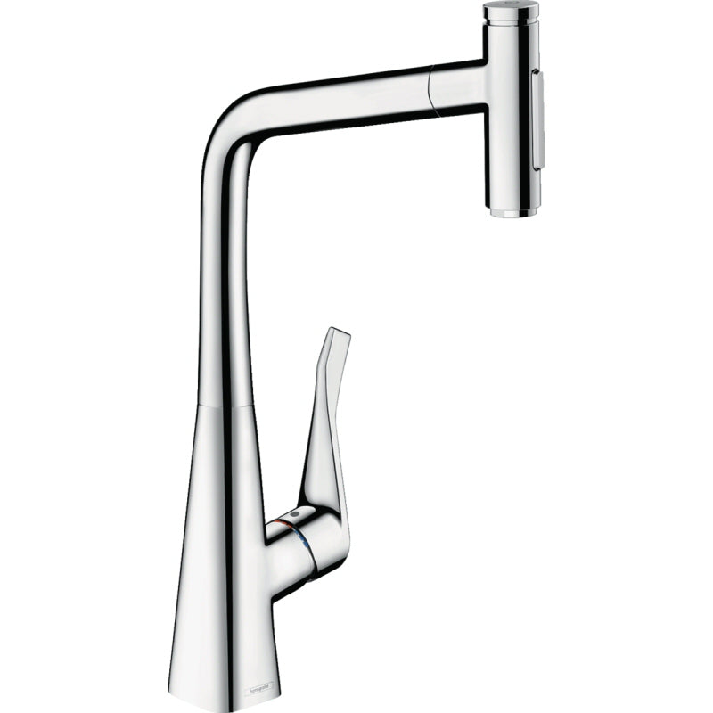 Hansgrohe - 73816001 - Metris Select HighArc Kitchen 1.75 GPM Faucet 2-Spray Pull-Out with sBox