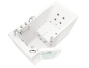 Ella Big4One 33"x66" Walk in Bathtub Air + Hydro + Independent Foot Massage Left Outward Swing Door 5 Piece Fast Fill Faucet Dual 2" Drains