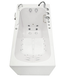 Ella Big4One 33"x66" Walk in Bathtub Air + Hydro + Independent Foot Massage Left Outward Swing Door 5 Piece Fast Fill Faucet Dual 2" Drains
