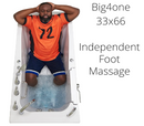 Ella Big4One 33"x66" Walk In Bathtub Air + Hydro + Independent Foot Massage With Heated Seat Left Outward Swing Door 5 Piece Fast Fill Faucet Dual 2" Drains