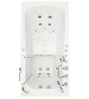 Ella Big4One 33"x66" Walk in Bathtub Air + Hydro + Independent Foot Massage Right Outward Swing Door 5 Piece Fast Fill Faucet Dual 2" Drains