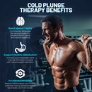 62 in. 2-Person 0-Jet Cedar Cold Plunge  Ice Bath Tub/Hot Tub with 3/4 HP Powerful Chiller and Heater in Natural Finish