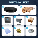 62 in. 2-Person 0-Jet Cedar Cold Plunge  Ice Bath Tub/Hot Tub with 1 HP Powerful Chiller and Heater in Natural Finish