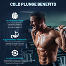 62 in. 2-Person 0-Jet Cedar Cold Plunge Ice Bath/Hot Tub with 24 in. Depth and 169 Gal. Capacity in Natural Finish