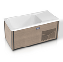Iroquois 67 in. 1-Person Mono-Jet All-in-One Cold Plunge Ice Bath/Hot Tub with Built-in Chiller/Heater in Chestnut