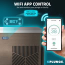 Iroquois 67 in. 1-Person Mono-Jet All-in-One Cold Plunge Ice Bath/Hot Tub with Built-in Chiller/Heater in Chestnut