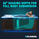 69 in. 1-Person 2-Jets All-in-One Cold Plunge and Hot Tub with Built-in Chiller, Lights, and WiFi in Blue