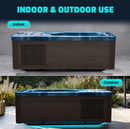 69 in. 1-Person 2-Jets All-in-One Cold Plunge and Hot Tub with Built-in Chiller, Lights, and WiFi in Blue