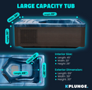 69 in. 1-Person 2-Jets All-in-One Cold Plunge and Hot Tub with Built-in Chiller, Lights, and WiFi in Blue