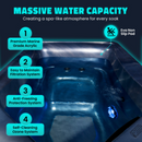 69 in. 1-Person 2-Jets All-in-One Cold Plunge and Hot Tub with Built-in Chiller, Lights, and WiFi in Blue